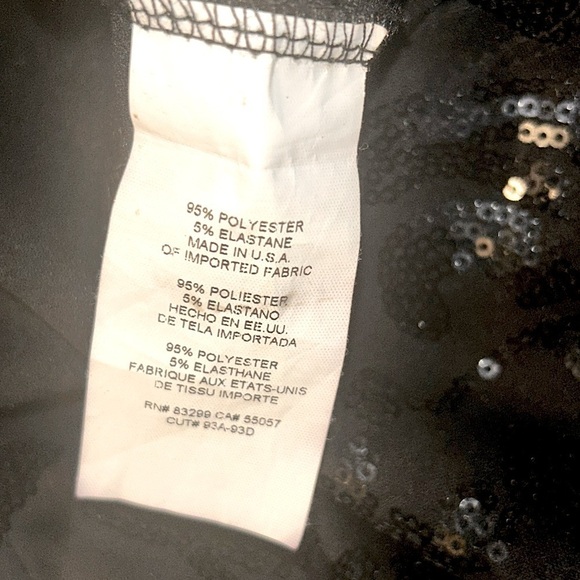 Bebe Black Sequin Cocktail Dress Sleeveless Size Small Like New - Picture 4 of 9